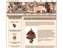 Tablet Screenshot of oldworldcuckoos.com
